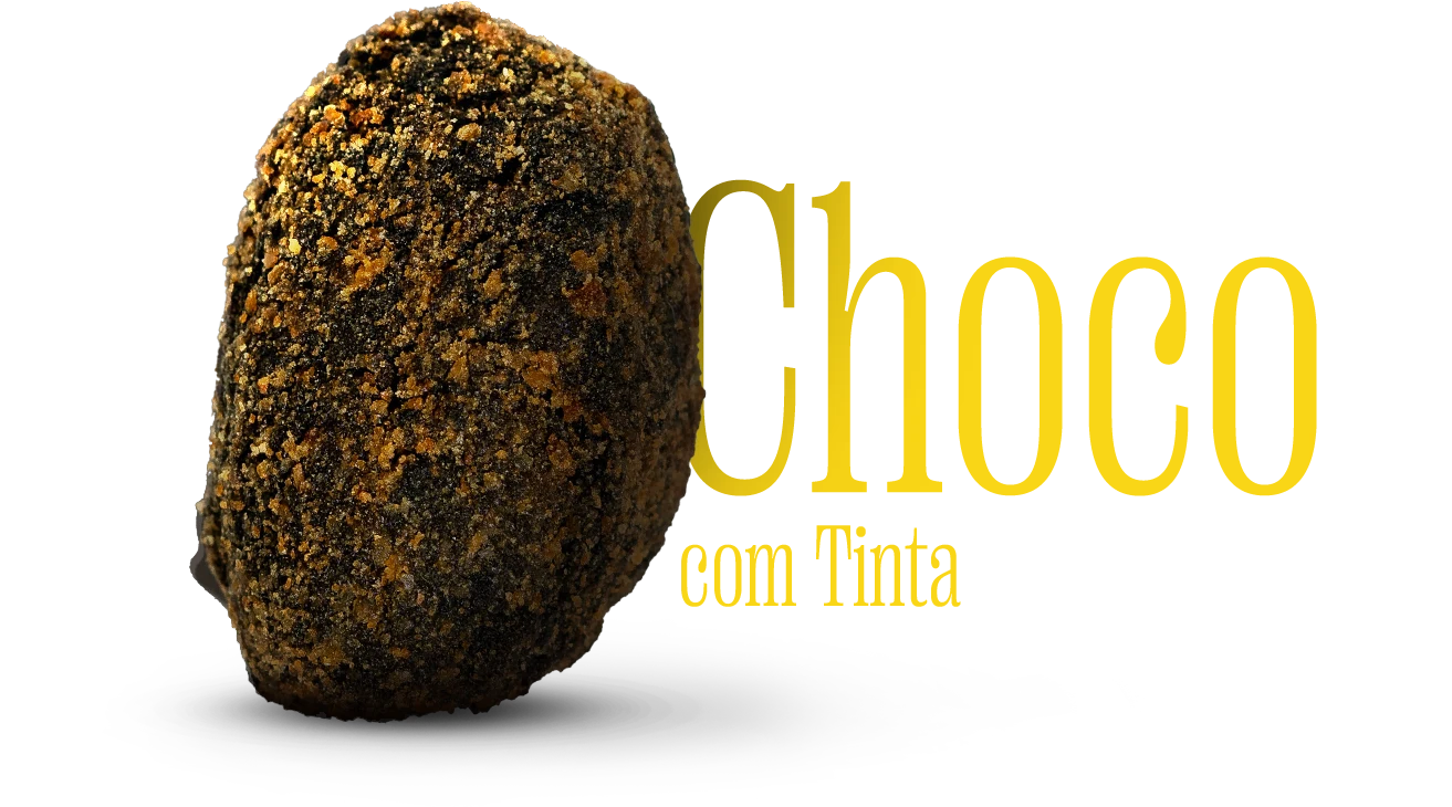 Croquete de Choco com Tinta